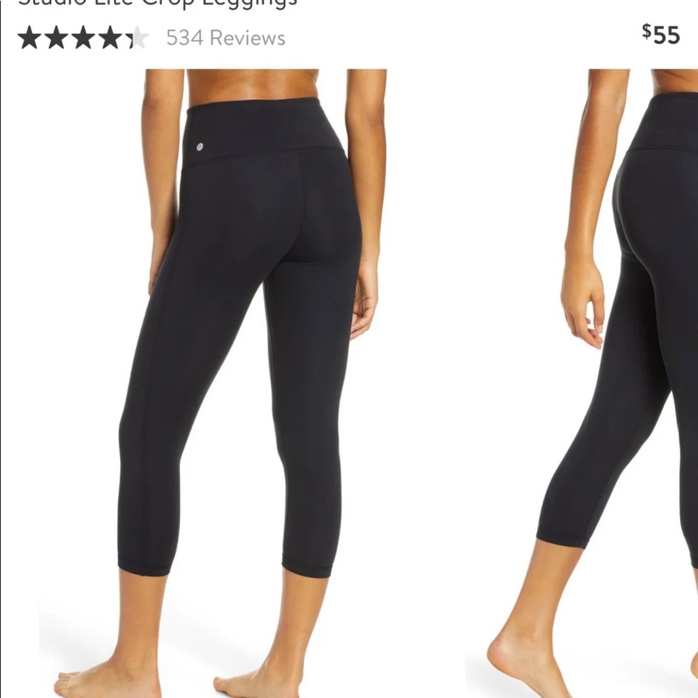 Zella studio crop lite leggings. Black size S.